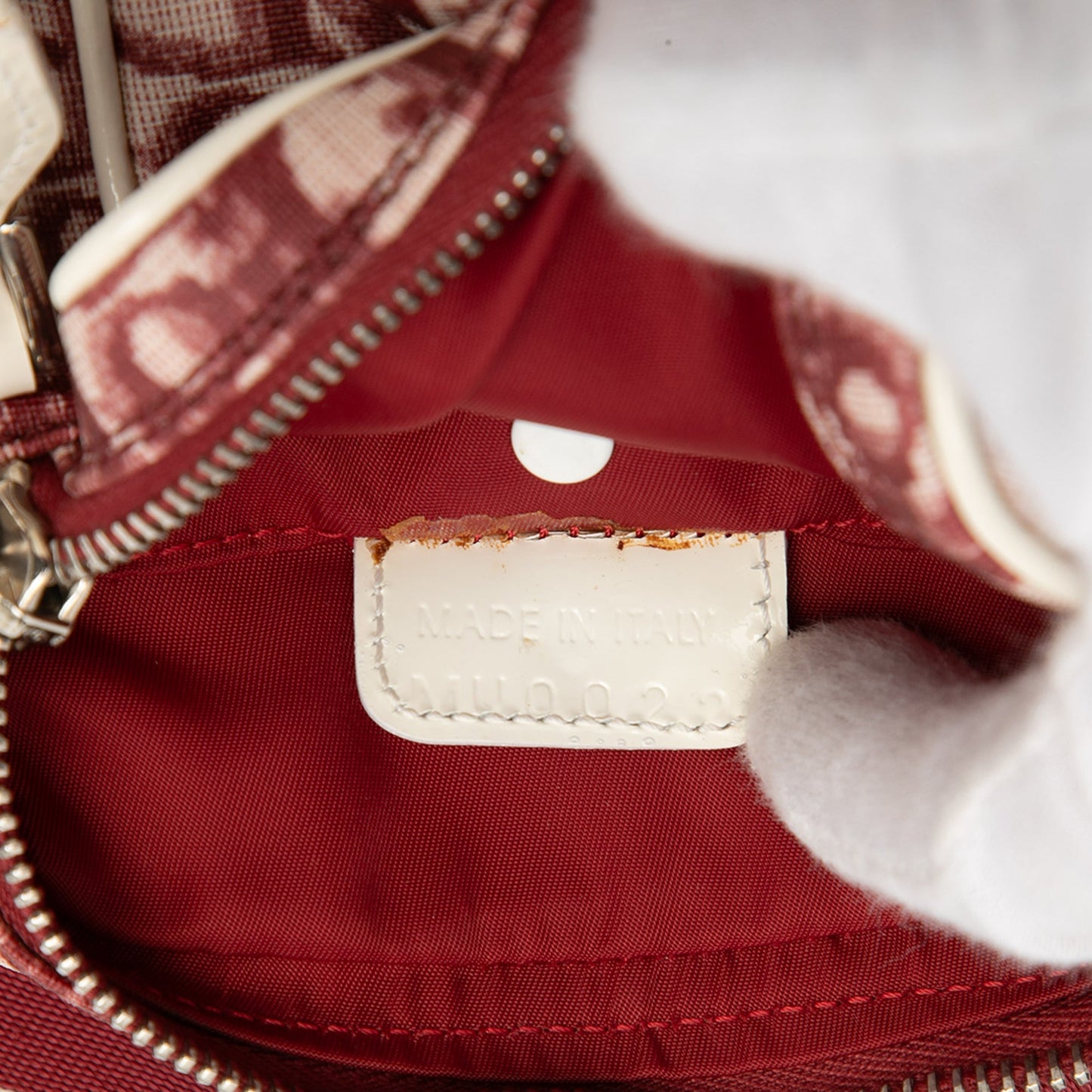 Red Dior Oblique Trotter Coated Canvas No.2 Crossbody