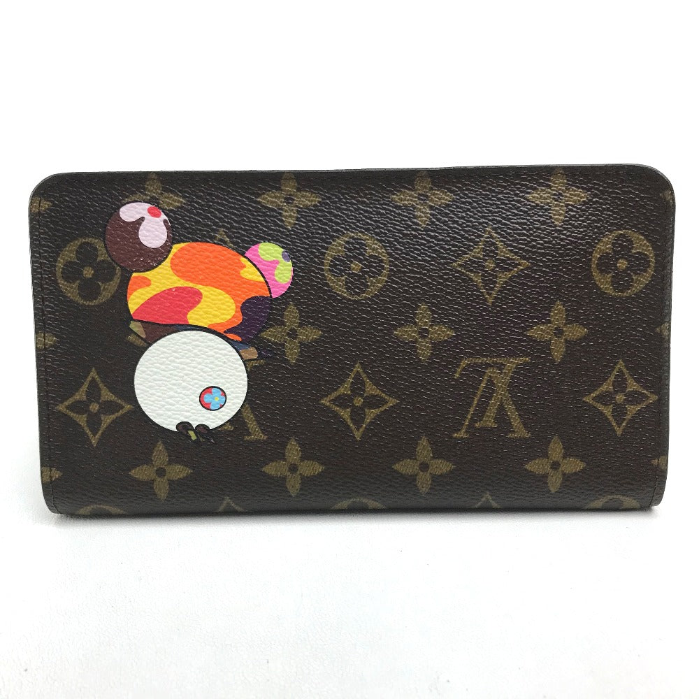 LOUIS VUITTON Long Wallet Purse M61729 Monogram canvas Brown Takashi Murakami Monogram panda Porto Monezup Women