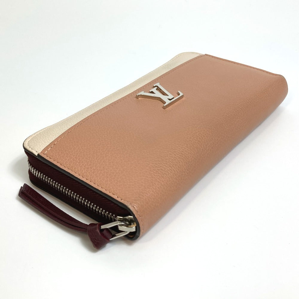 LOUIS VUITTON Long Wallet Purse M67540 leather Orange beige type Zippy Rock Me Women