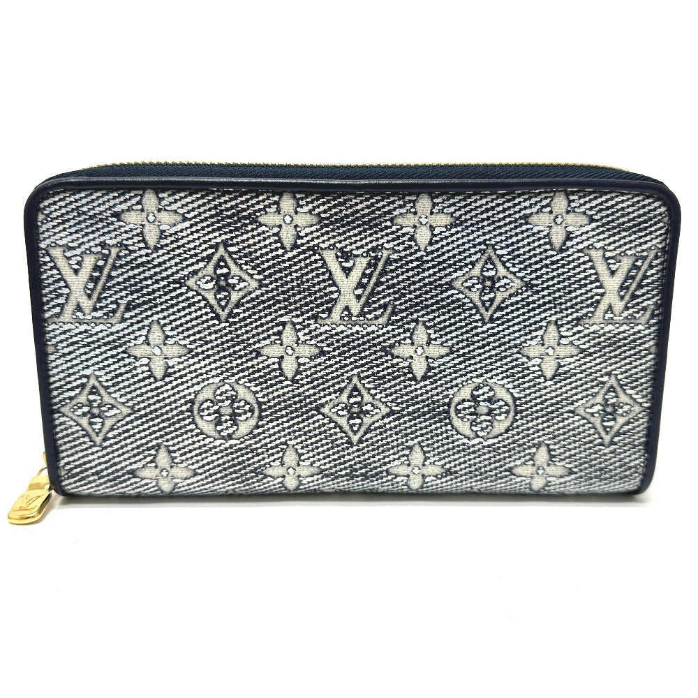 LOUIS VUITTON Long Wallet Purse M82468 Fabric / Monogram Jacquard Navy Monogram jacquard Zippy wallet Women