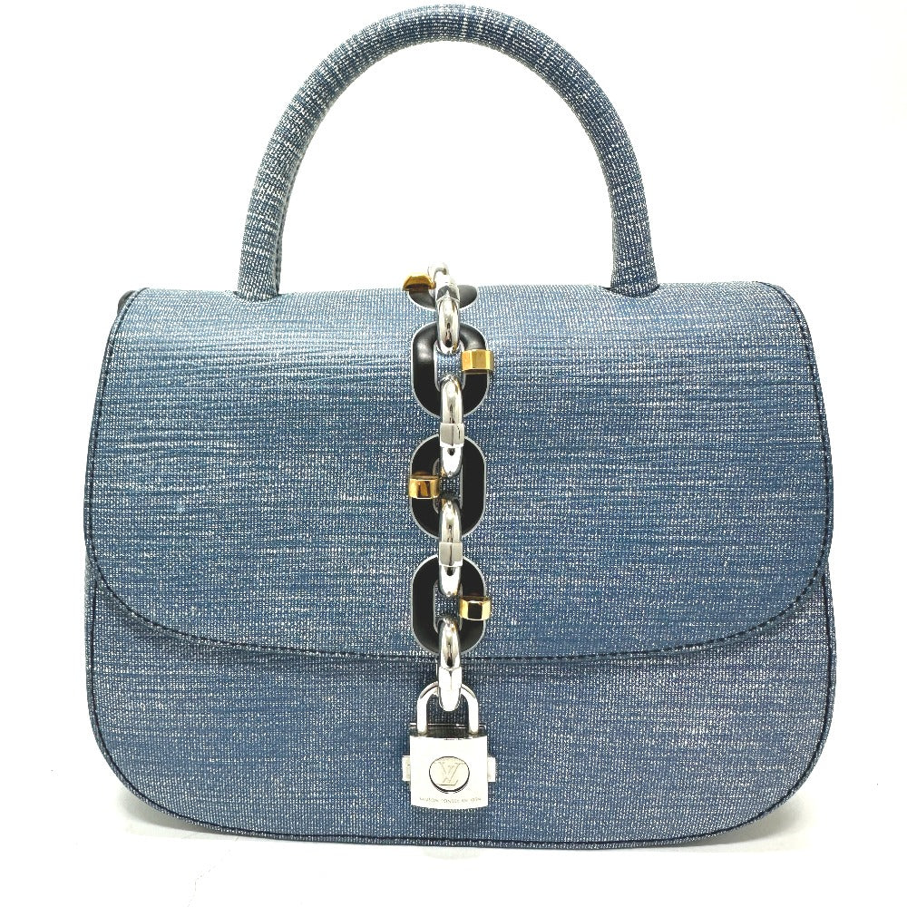 LOUIS VUITTON Handbag Epi Leather blue Epi LockitPM Women