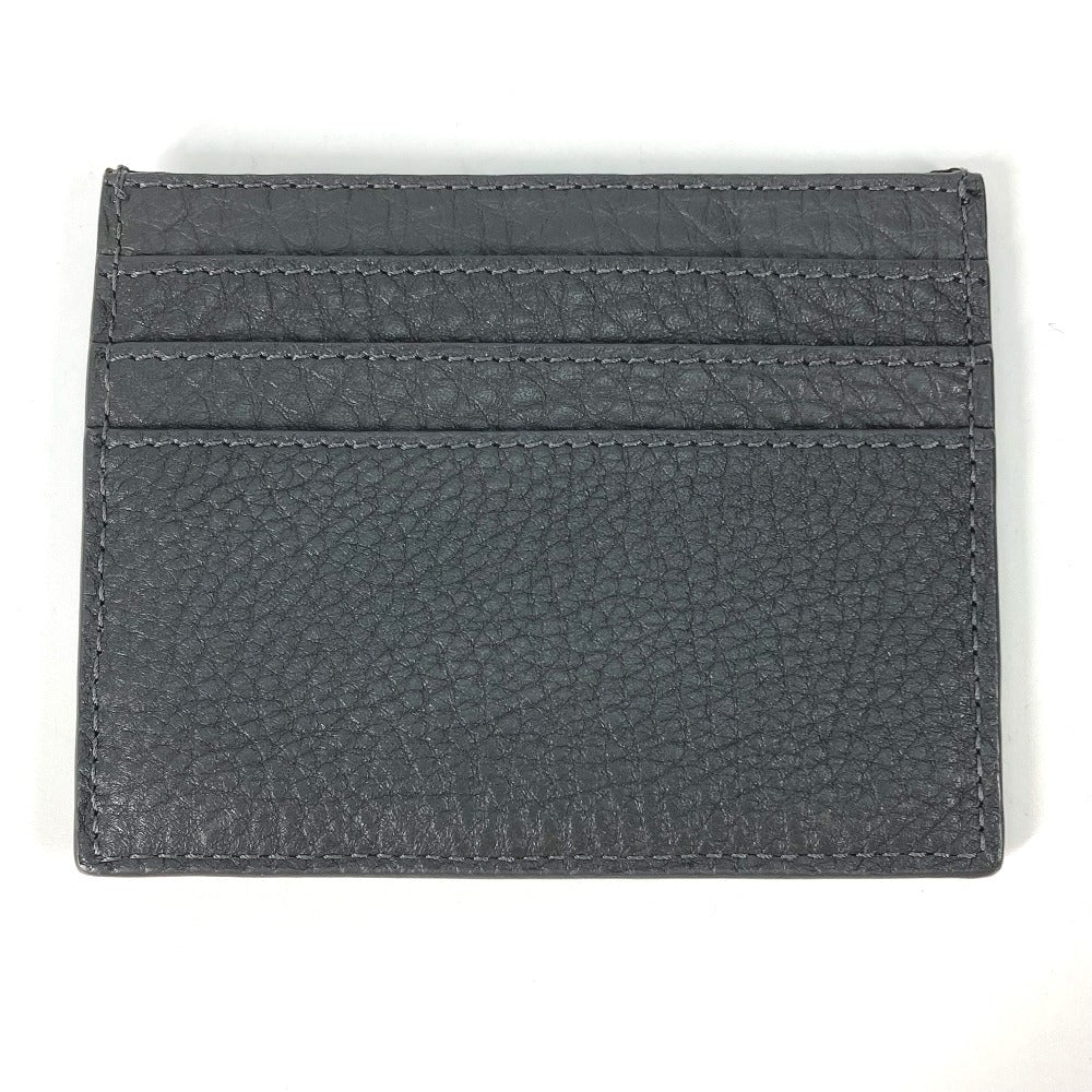 FENDI Card Case 7M0164 leather Gray type logo bicolor name card holder mens