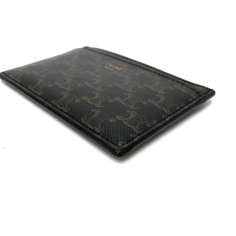 CELINE Card Case 10B702BQ4.38NO PVC / Leather black Triomphe mens