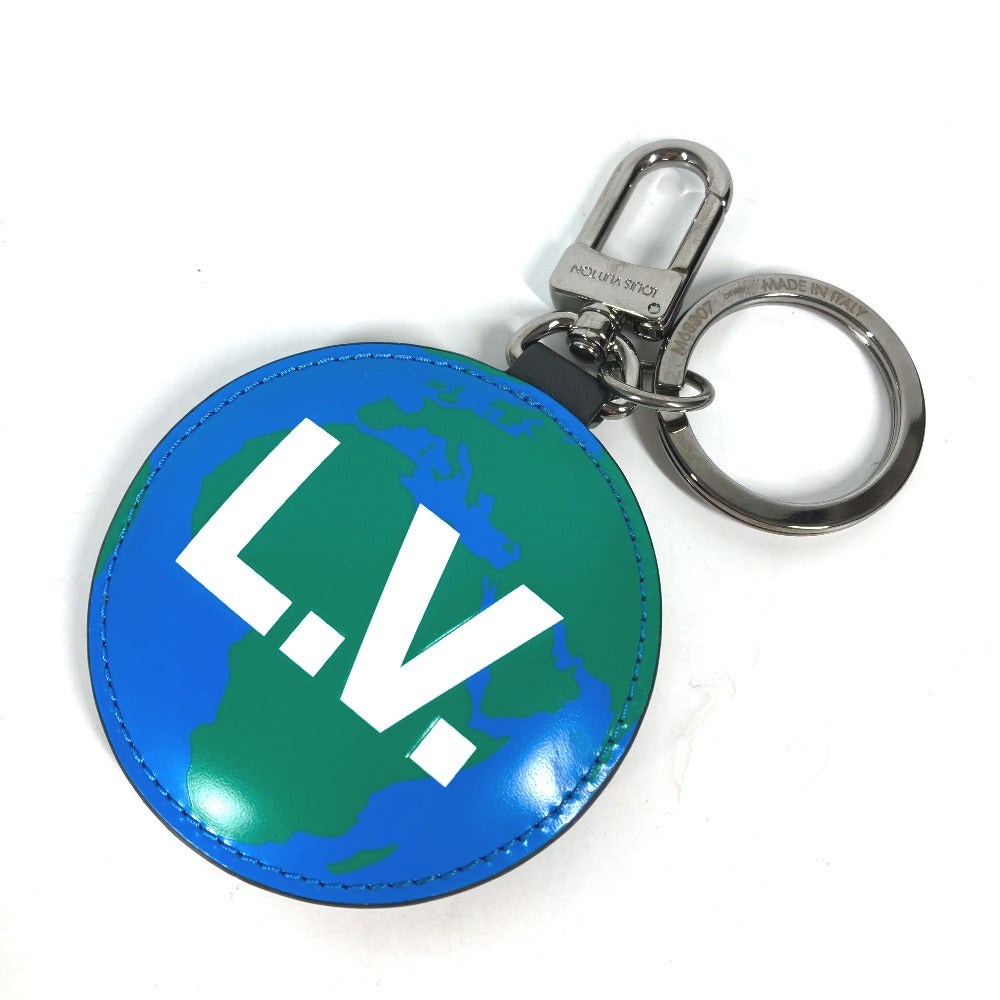 LOUIS VUITTON Bag charm M68307 Monogram canvas Blue x brown Monogram portocle padid Women