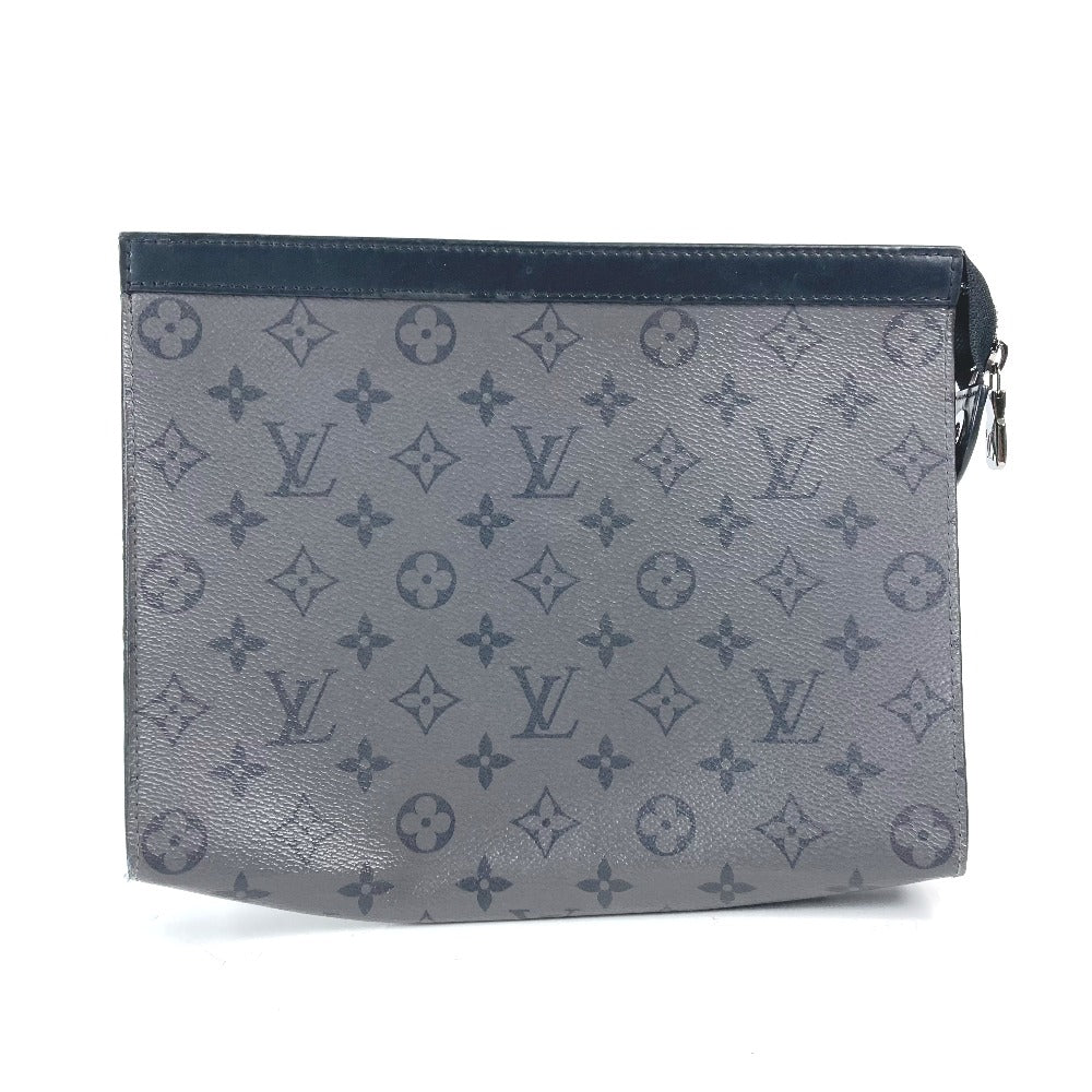 LOUIS VUITTON Clutch bag Monogram Eclipse Canvas gray Monogram Eclipse Reverse Pochette Voyage mens