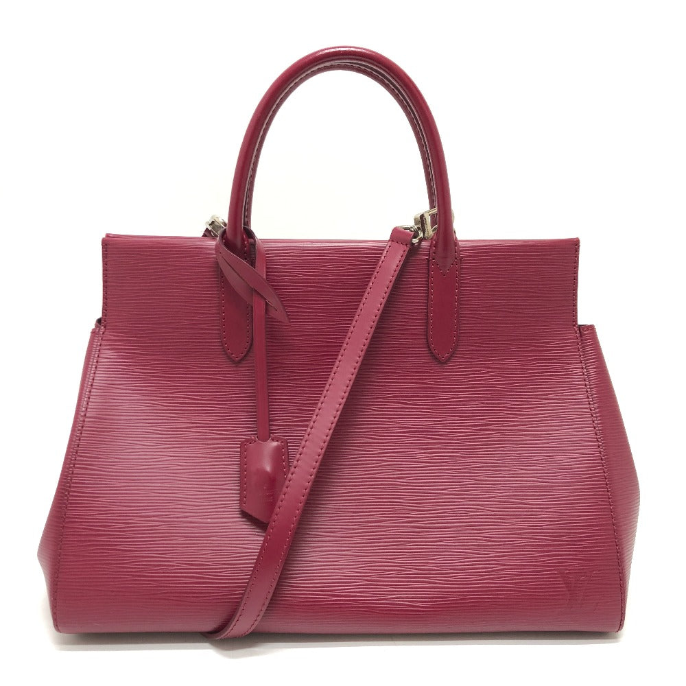 LOUIS VUITTON Handbag Epi Leather SilverMetal Marley MM Women