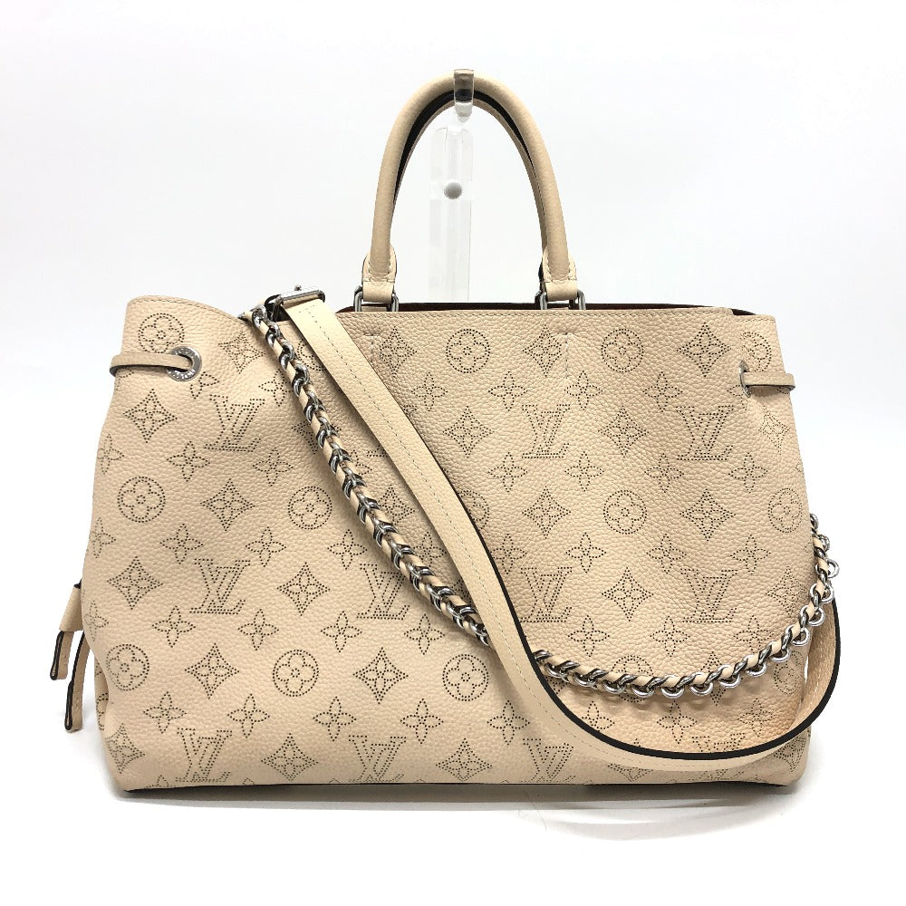 LOUIS VUITTON Tote Bag M59203 Calf leather SilverMetal Mahina Bella