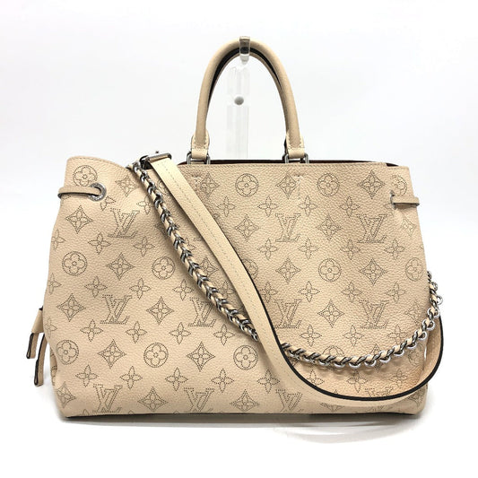 LOUIS VUITTON Tote Bag M59203 Calf leather SilverMetal Mahina Bella
