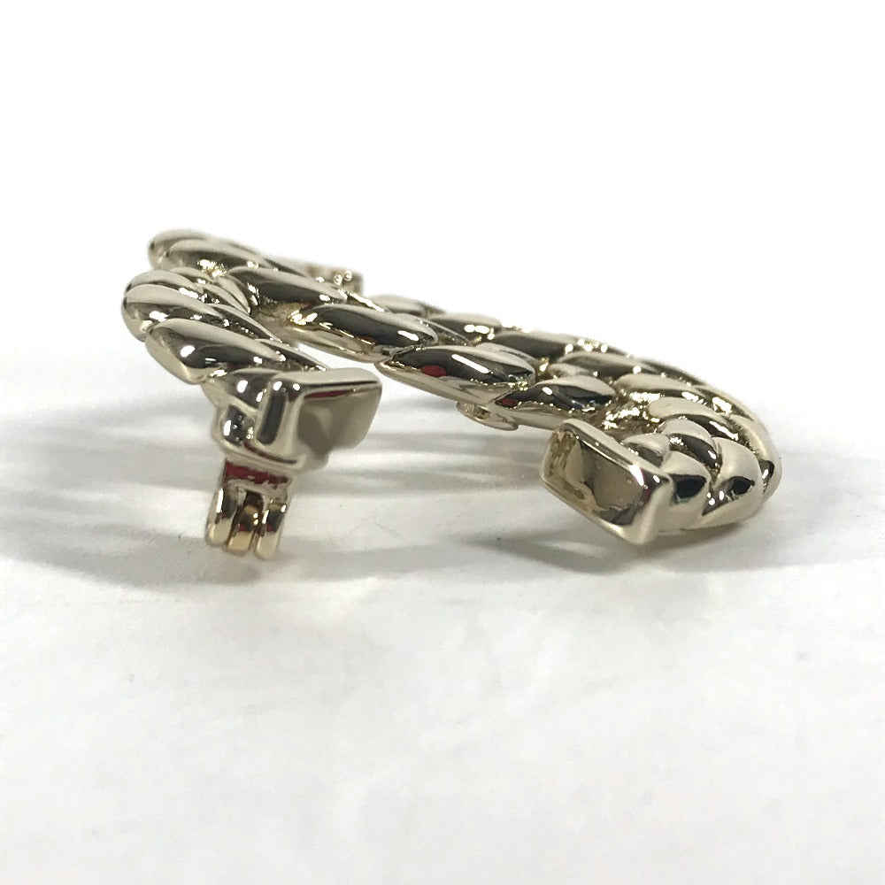CHANEL Brooch metal gold 24P CC COCO Mark Women