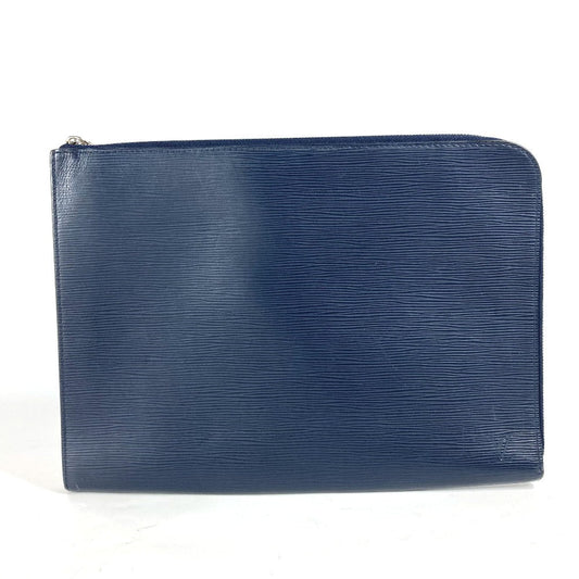 LOUIS VUITTON Clutch bag Epi Leather Navy Epi Pochette Jules GM mens