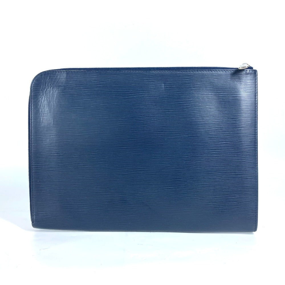 LOUIS VUITTON Clutch bag Epi Leather Navy Epi Pochette Jules GM mens