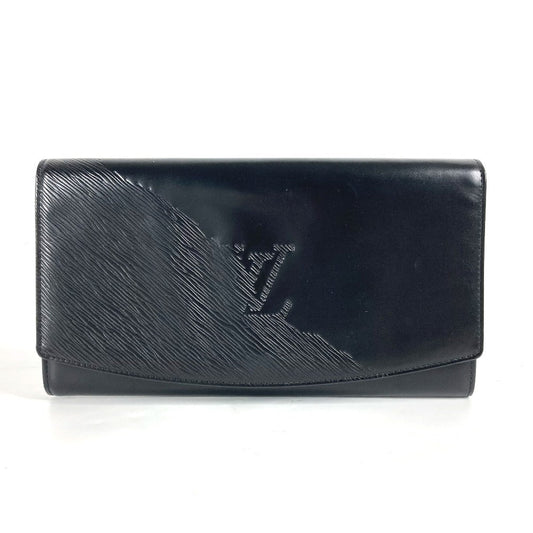 LOUIS VUITTON Clutch bag leather black Opera line Aegean mens