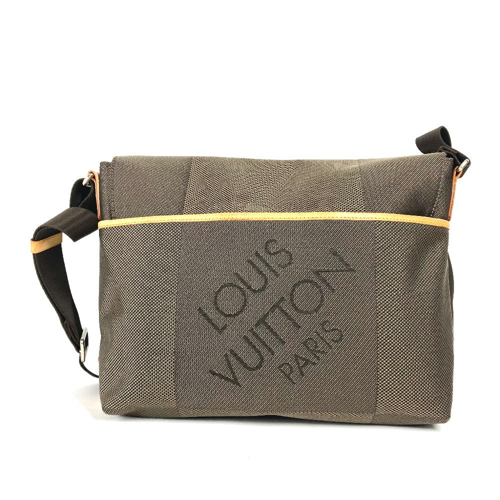 LOUIS VUITTON Shoulder Bag M93077 Damier Jean Canvas khaki Damier Jean Roux mens