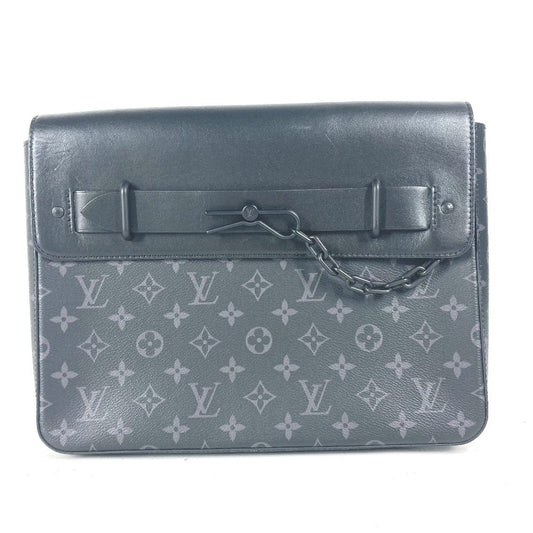 LOUIS VUITTON Clutch bag M80107 Monogram Eclipse Canvas black Monogram Eclipse Pochette steamer mens