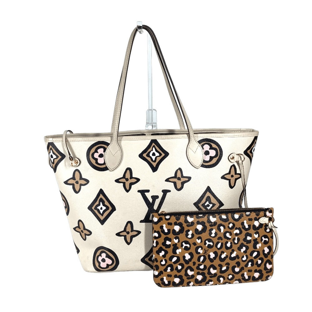 LOUIS VUITTON Shoulder Bag M45819 PVC / Leather beige Wild at Heart Capsule Collection Neverfull MM