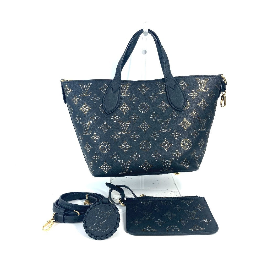 LOUIS VUITTON Shoulder Bag M23393 monogram mahina leather black Monogram Mahina Blossom PM Women