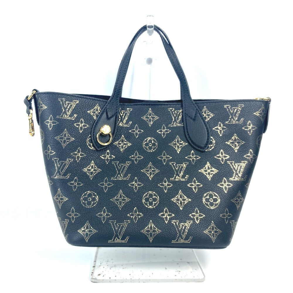 LOUIS VUITTON Shoulder Bag M23393 monogram mahina leather black Monogram Mahina Blossom PM Women