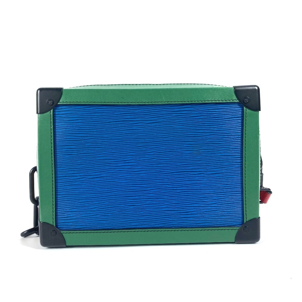 LOUIS VUITTON Shoulder Bag M55568 Epi Leather Blue x green Epi Tricolor Soft Trunk