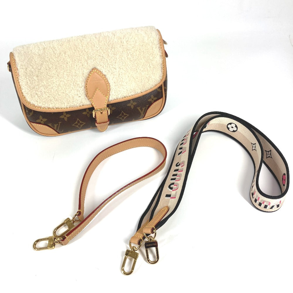 LOUIS VUITTON Shoulder Bag M46317 Monogram canvas, boa Brown Monogram Diane NM PM Women