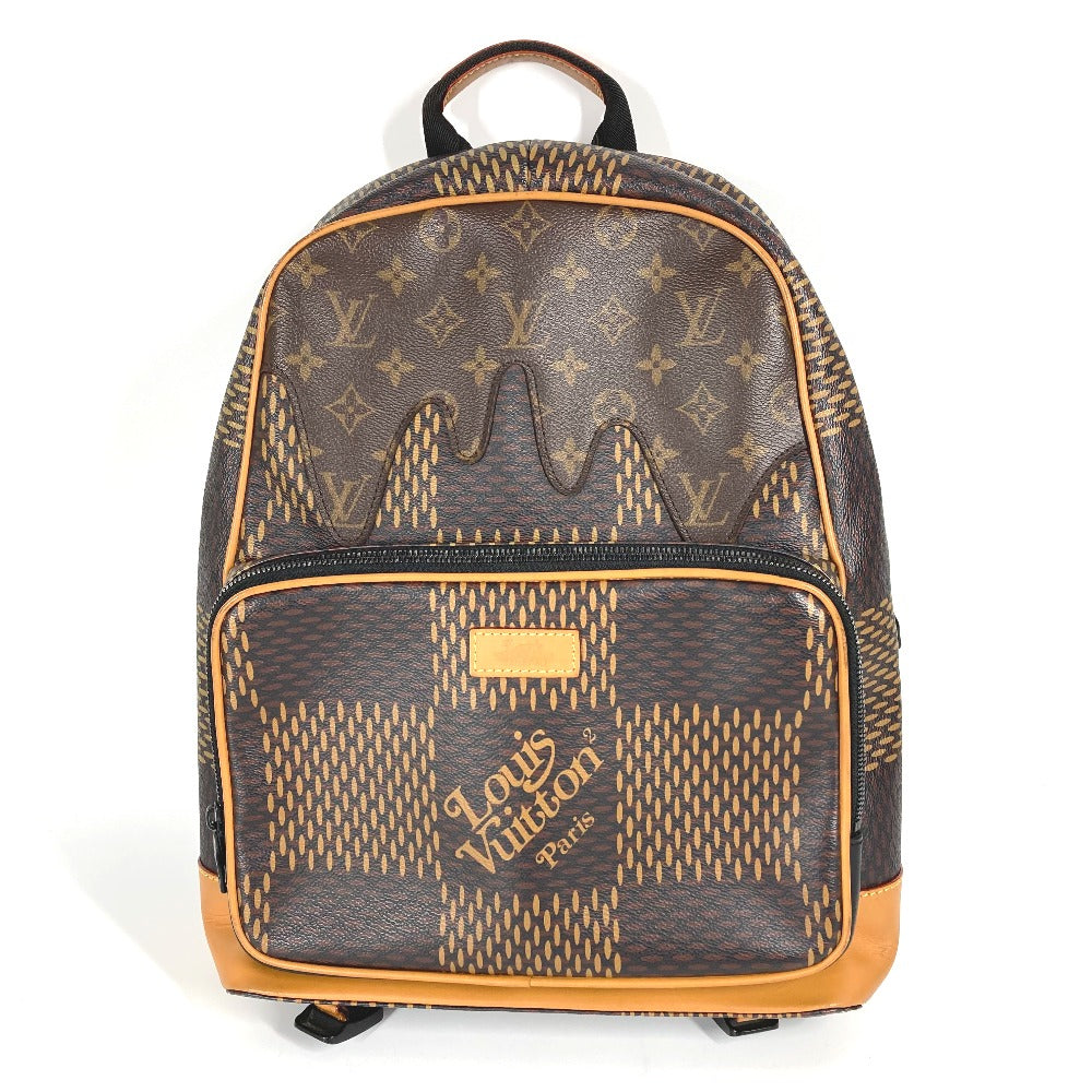 LOUIS VUITTON Backpack N40380 Damier Giant Canvas Brown Damier Giant NIGO collaboration Backpack unisex(Unisex)