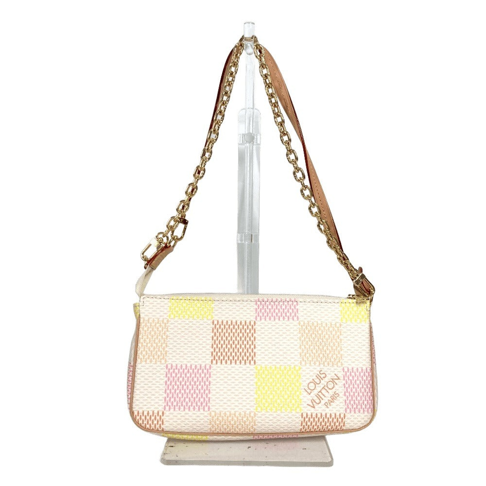 LOUIS VUITTON Shoulder Bag N40642 Damier canvas pink Damiericious Pochette Accessoires Women