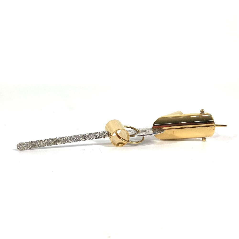 LOUIS VUITTON Pierce M00242 metal gold single piercing Essential V Strass
