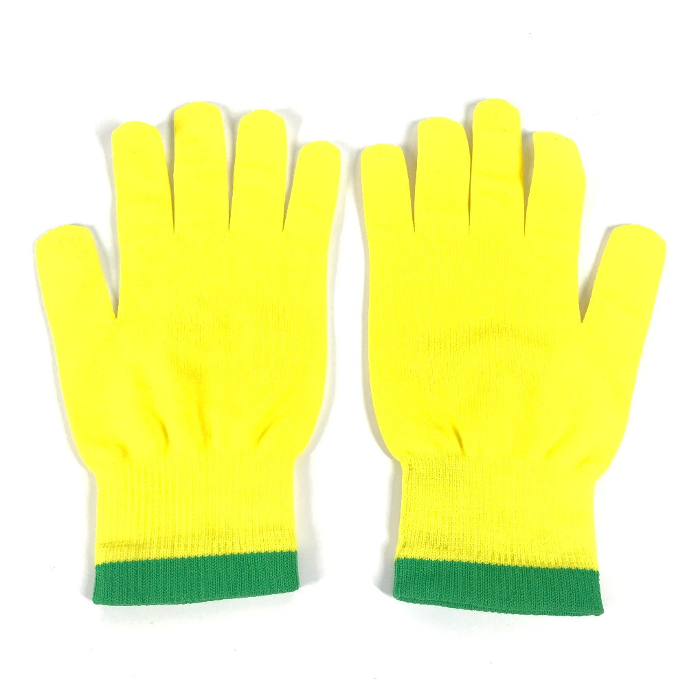 LOUIS VUITTON gloves MP2370 Nylon, Polyurethane yellow Gon RGB mens