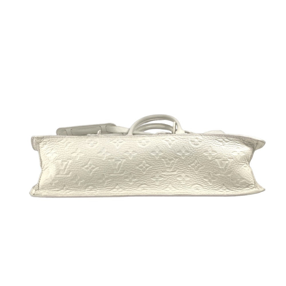 LOUIS VUITTON Handbag M53265 Taurillon Clemence Leather white Monogram Taurillon Clemence Sac Plat unisex(Unisex)