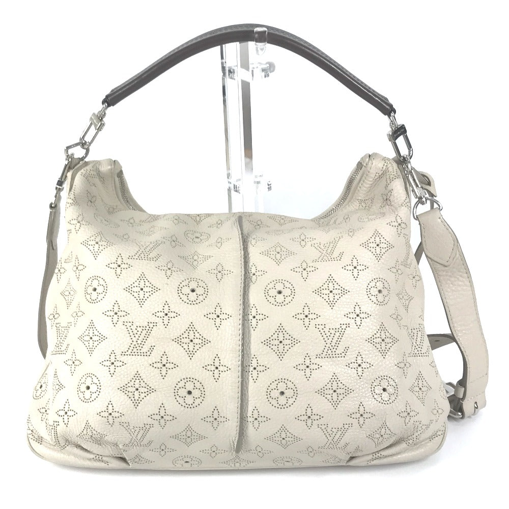 LOUIS VUITTON Shoulder Bag M94275 monogram mahina leather beige Monogram Mahina Serene PM Women