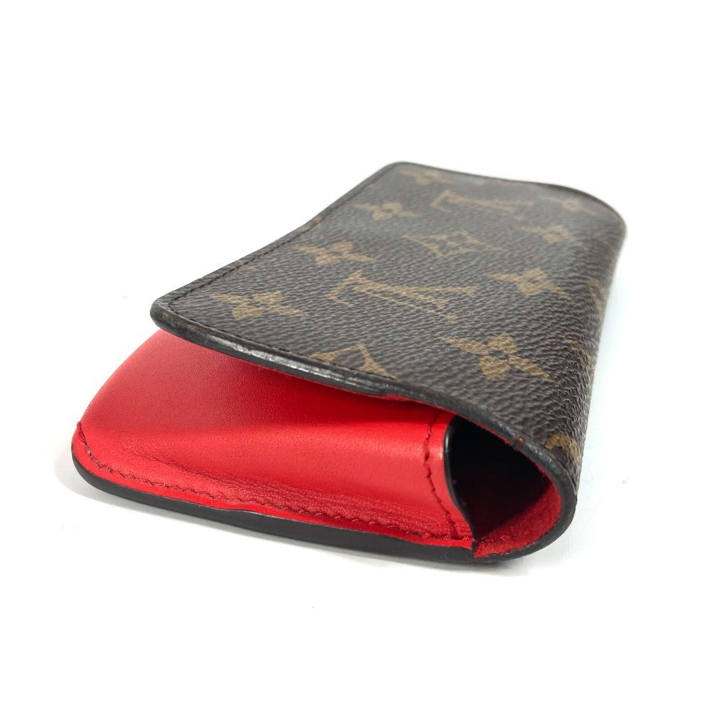 LOUIS VUITTON glasses case GI0372 Monogram canvas Red Monogram Etui Lunette Woody
