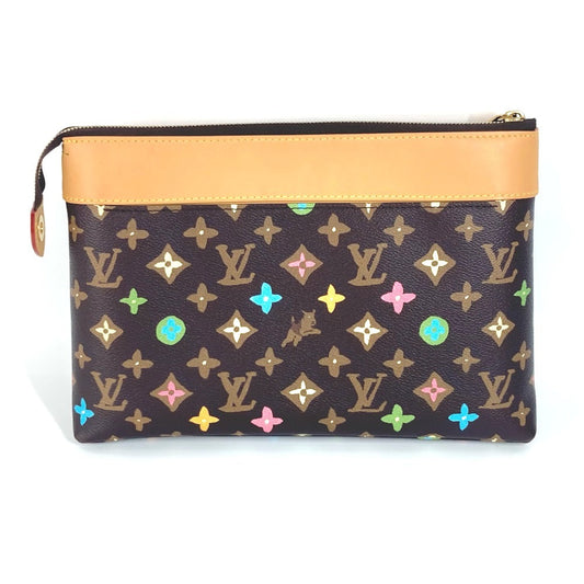 LOUIS VUITTON Clutch bag M83568 , Monogram Craggy Canvas Brown Monogram Craggy Pochette Voyage Souple unisex(Unisex)