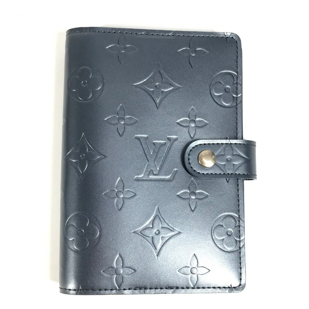 LOUIS VUITTON Notebook cover R20935 Monogram mat leather Navy Monogram mat Agenda PM with refill