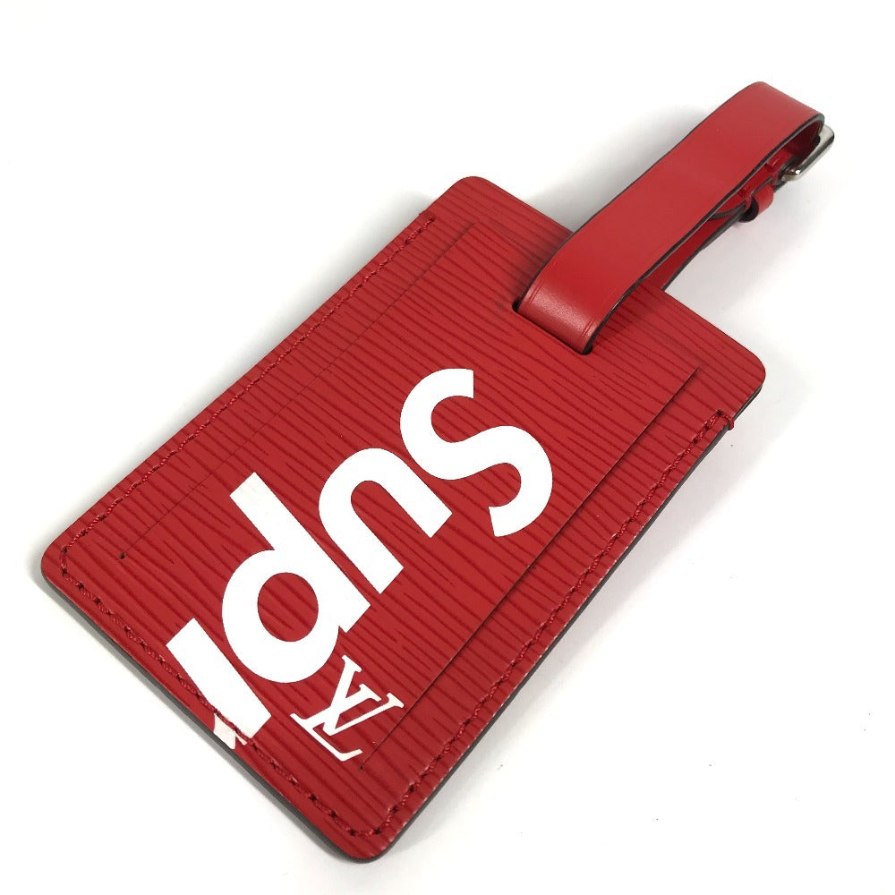 LOUIS VUITTON Name tag M67726 Epi Leather Red Epi Supreme Supreme collaboration