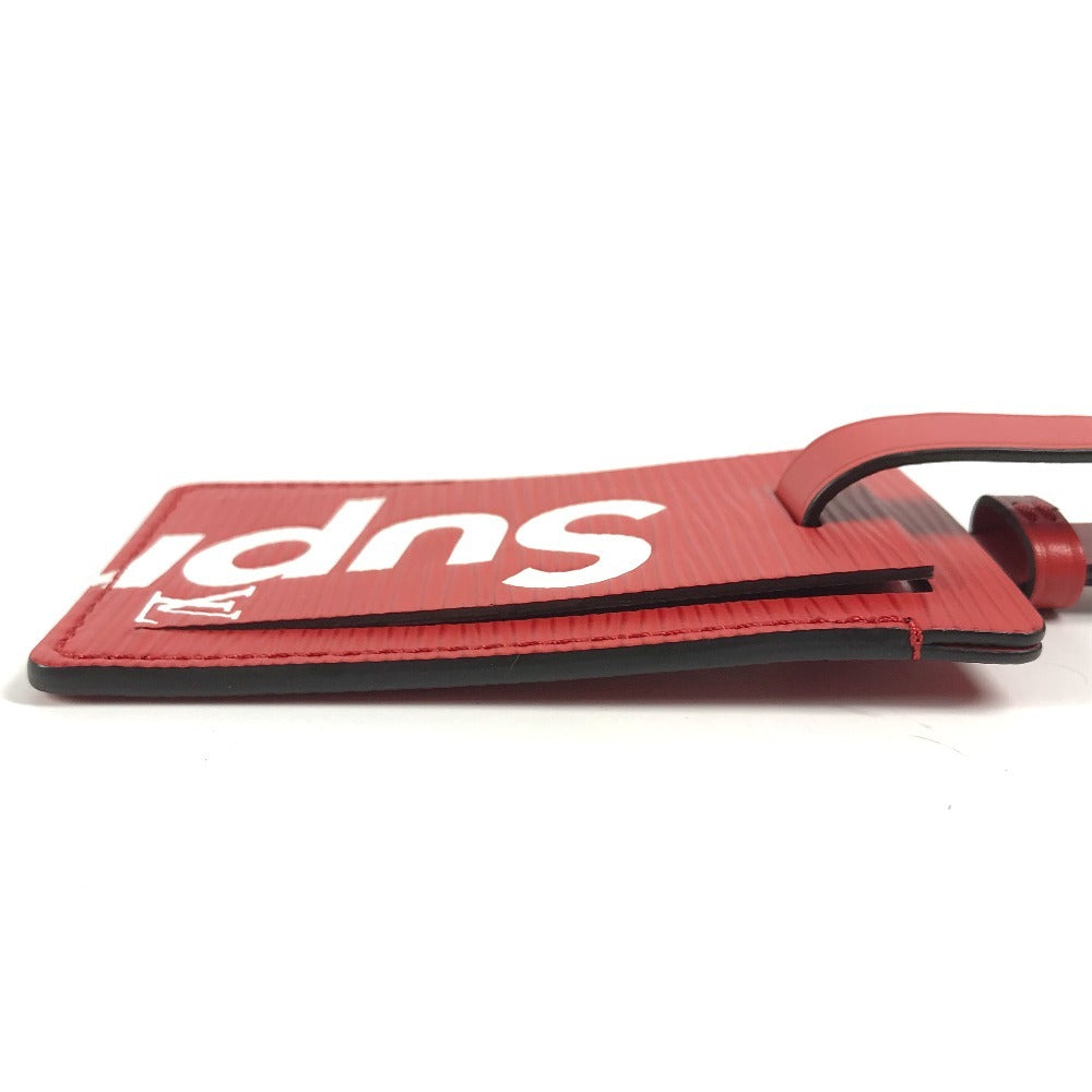 LOUIS VUITTON Name tag M67726 Epi Leather Red Epi Supreme Supreme collaboration