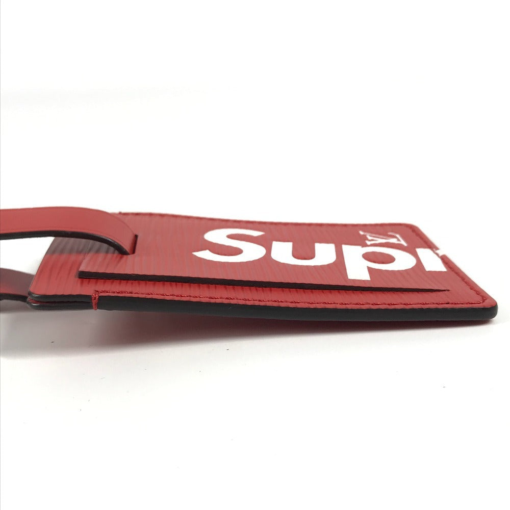 LOUIS VUITTON Name tag M67726 Epi Leather Red Epi Supreme Supreme collaboration