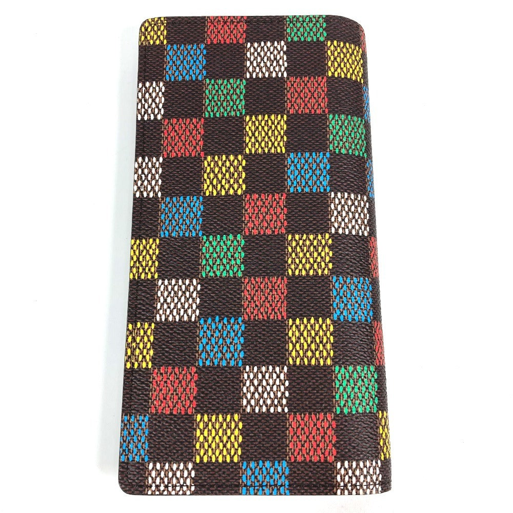 LOUIS VUITTON Long Wallet Purse N00141 Damier canvas Brown LV Birds Damier Pharrell Williams Portefeuille Blaza