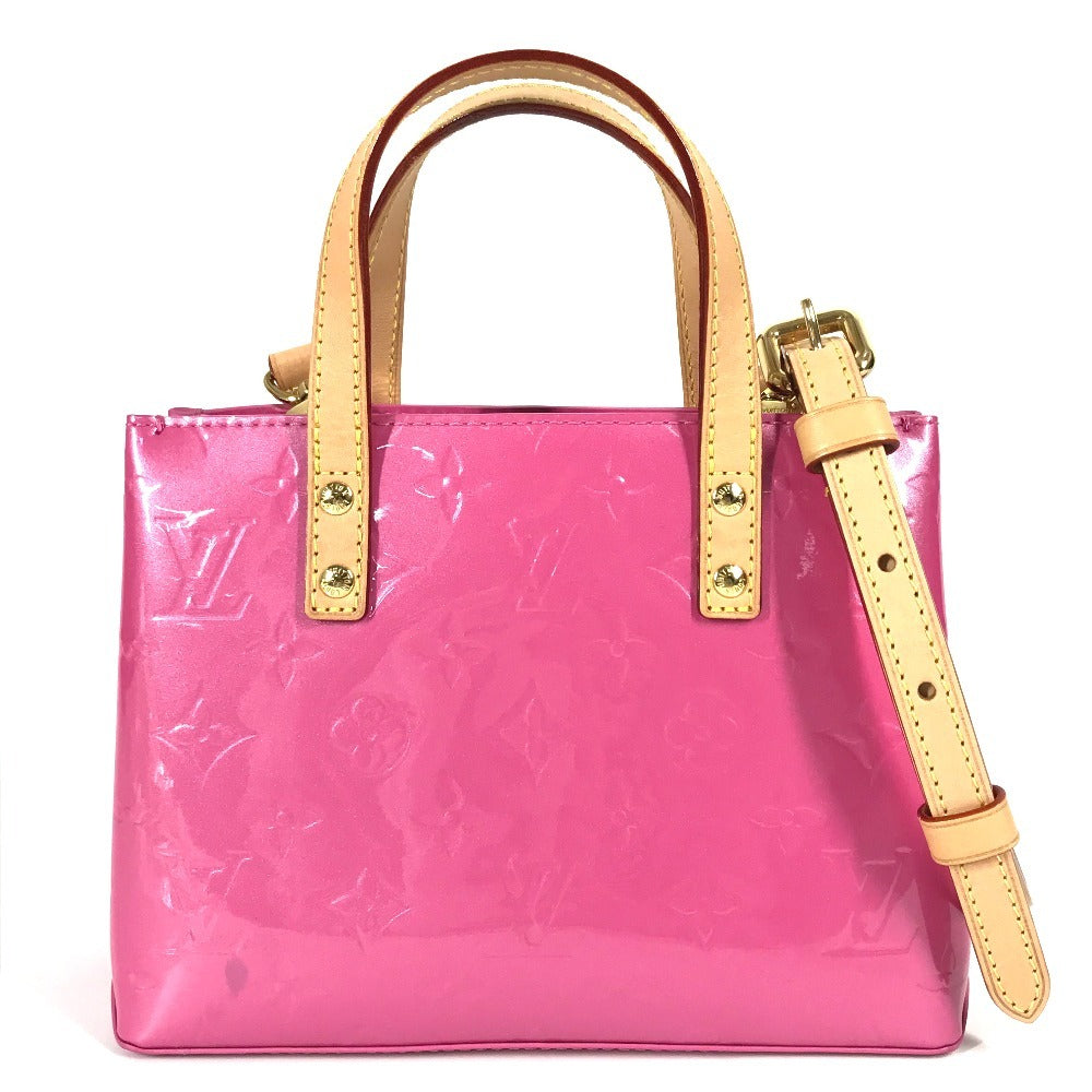 LOUIS VUITTON Shoulder Bag M24028 Monogram Vernis pink Monogram Vernis LV Remix Reed PM