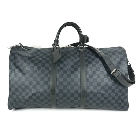 LOUIS VUITTON Boston Duffel bag M41356 Damier Cobalt Canvas Navy Damier Cobalt Keepall bandouliere55