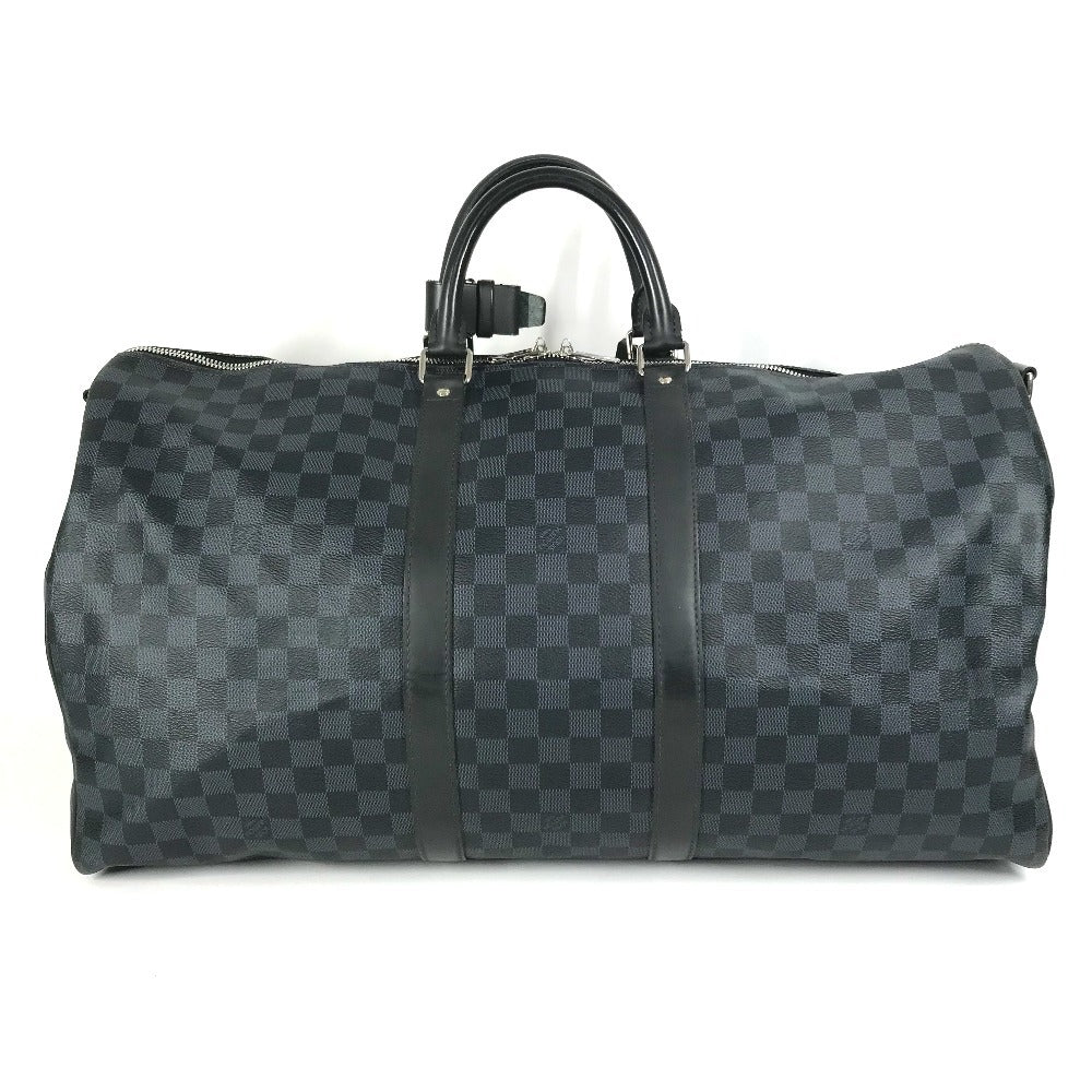 LOUIS VUITTON Boston Duffel bag M41356 Damier Cobalt Canvas Navy Damier Cobalt Keepall bandouliere55