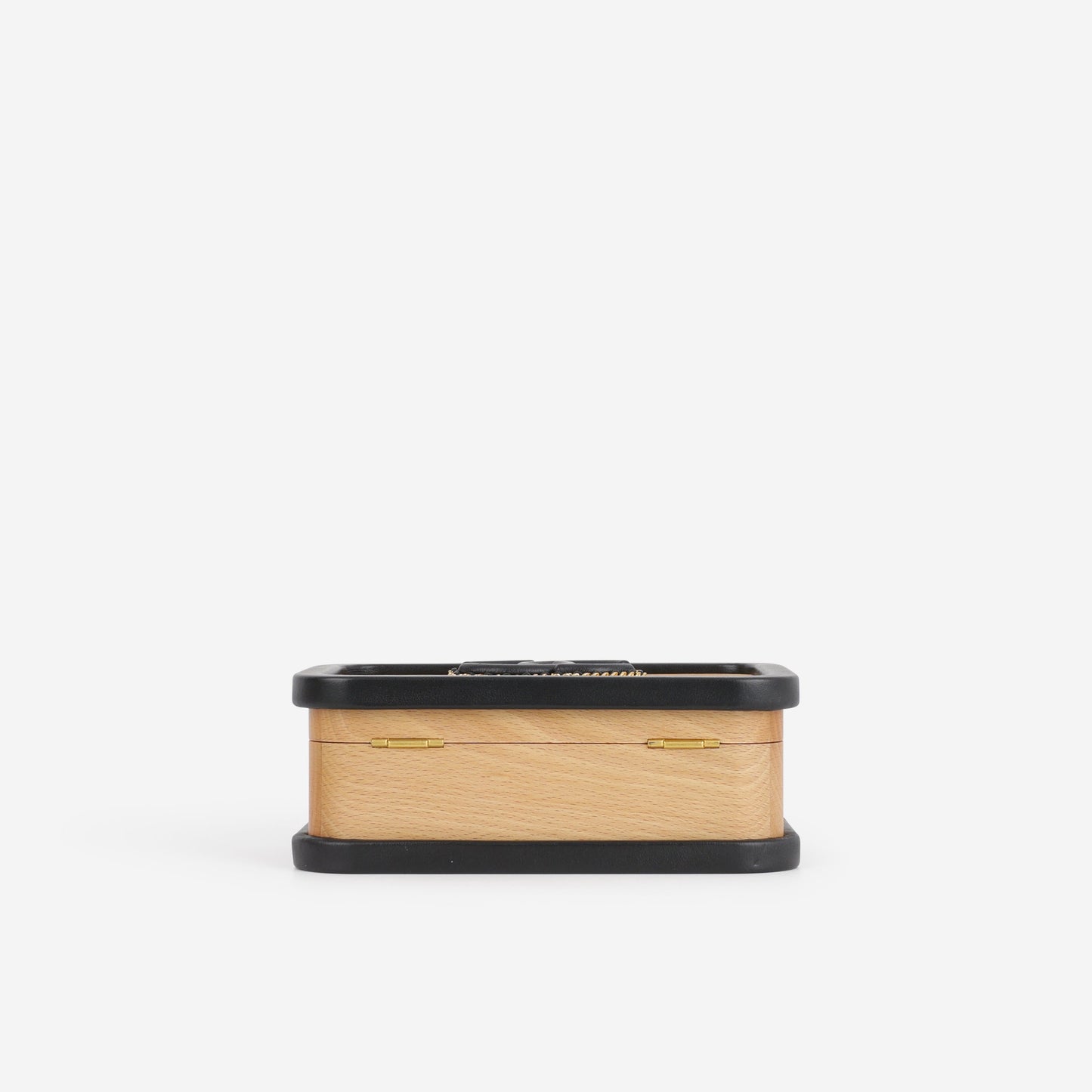 Chanel CC Vanity Case - Beech Wood and Black Lambskin Brushed | Gold Hardware