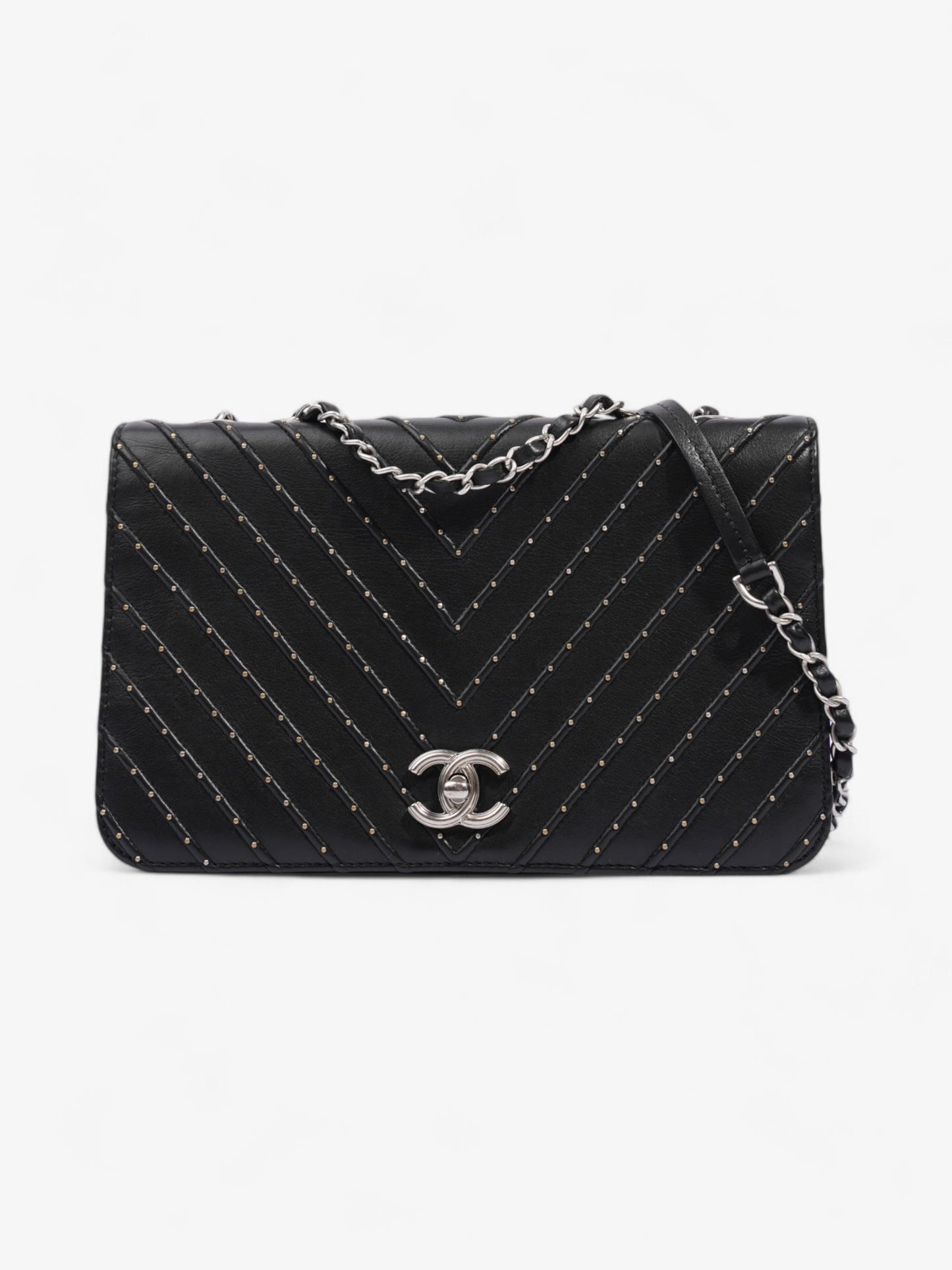 Chanel Stud Wars Flap Bag Black Calfskin Leather