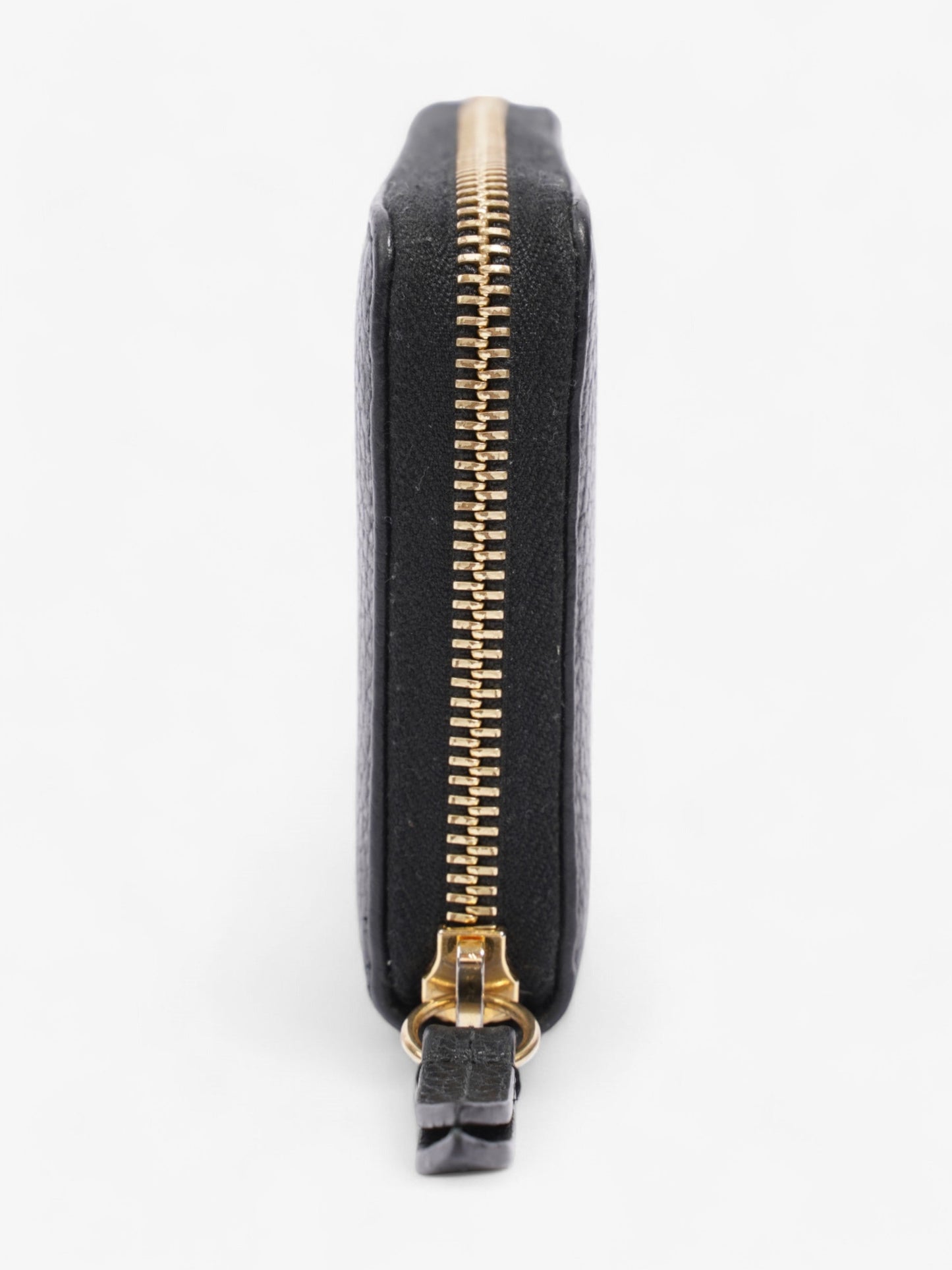 Gucci GG Marmont Zip Around Wallet Black / Gold Leather
