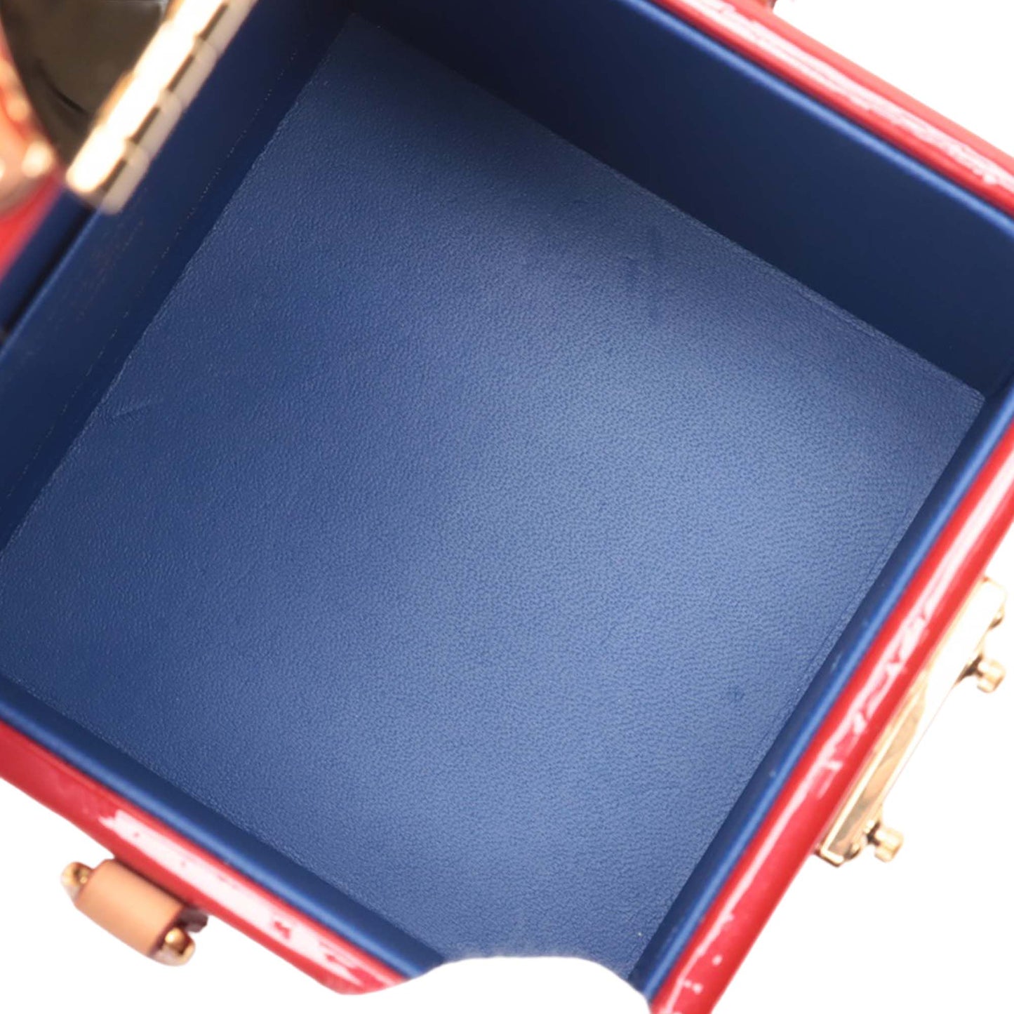 Red Louis Vuitton Monogram Vernis Bleecker Box Vanity Bag