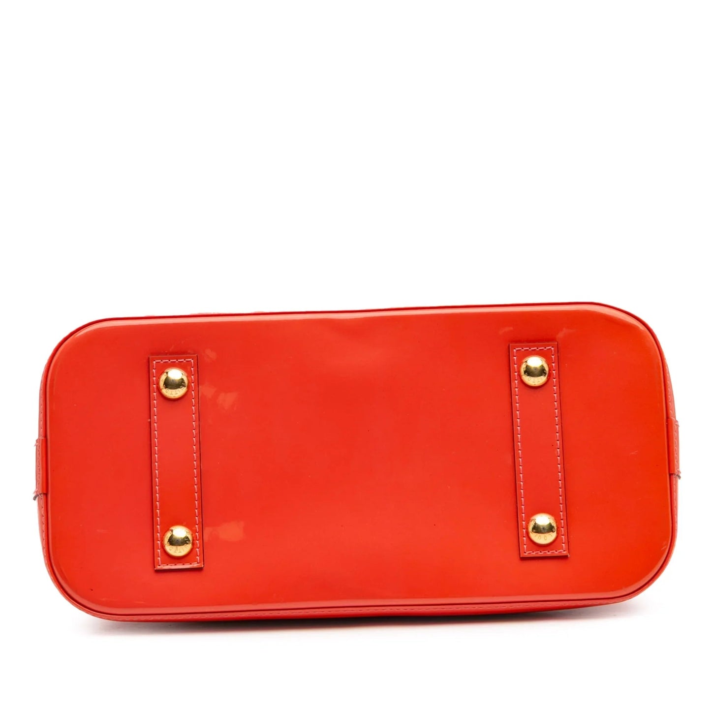 Orange Louis Vuitton Monogram Vernis Alma PM Satchel