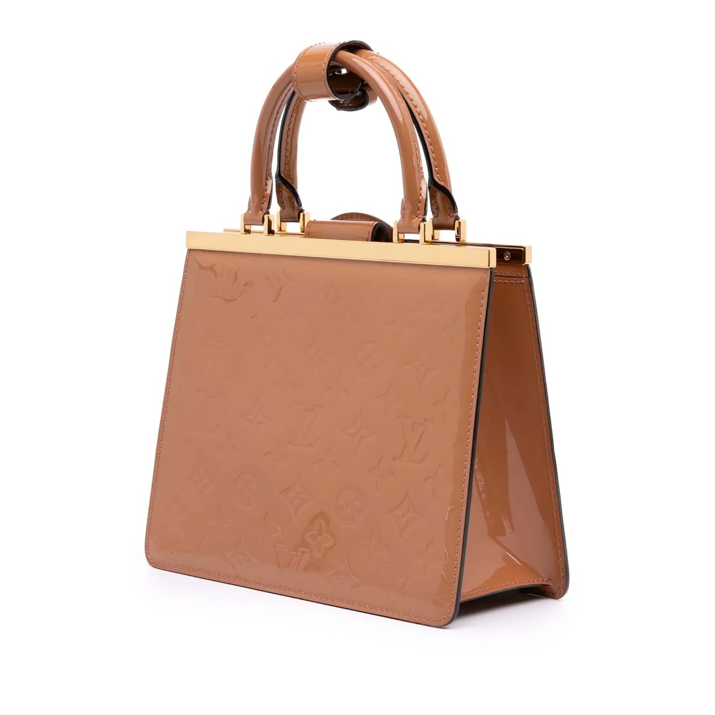 Brown Louis Vuitton Monogram Vernis Deesse PM Handbag