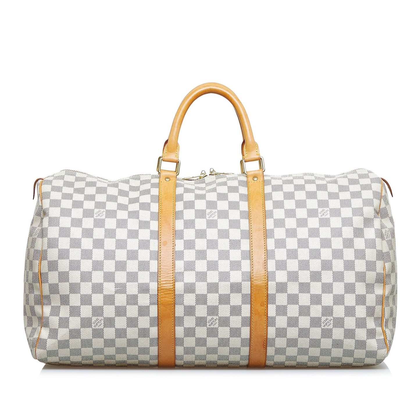 LOUIS VUITTON Damier Azur Keepall 50 Travel Bag