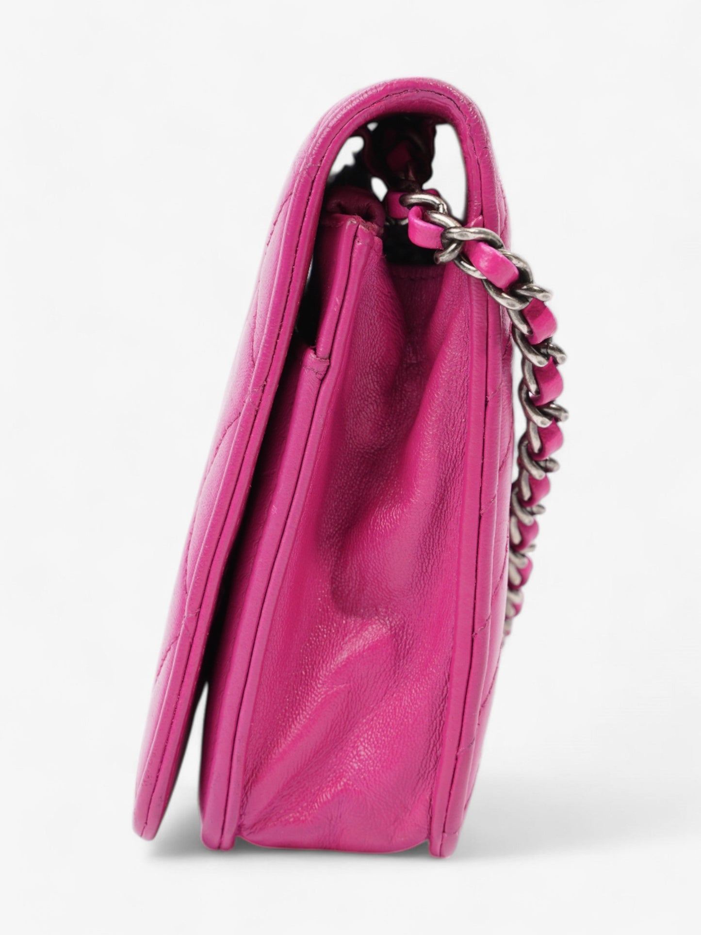 Chanel WOC Fuschia Pink Lambskin Leather