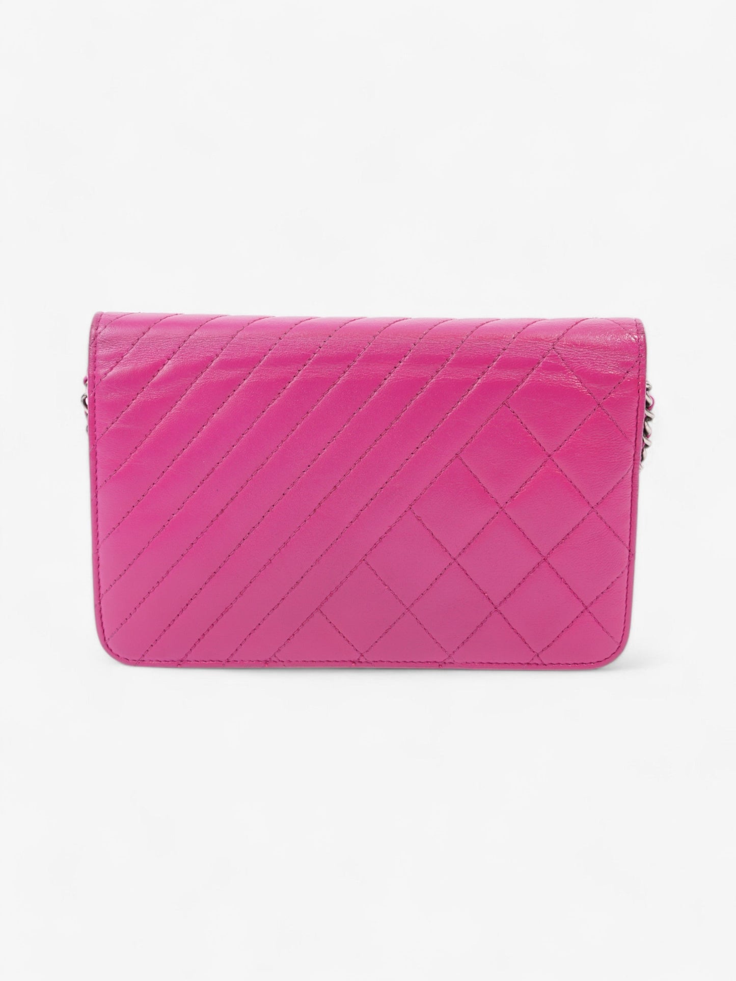 Chanel WOC Fuschia Pink Lambskin Leather