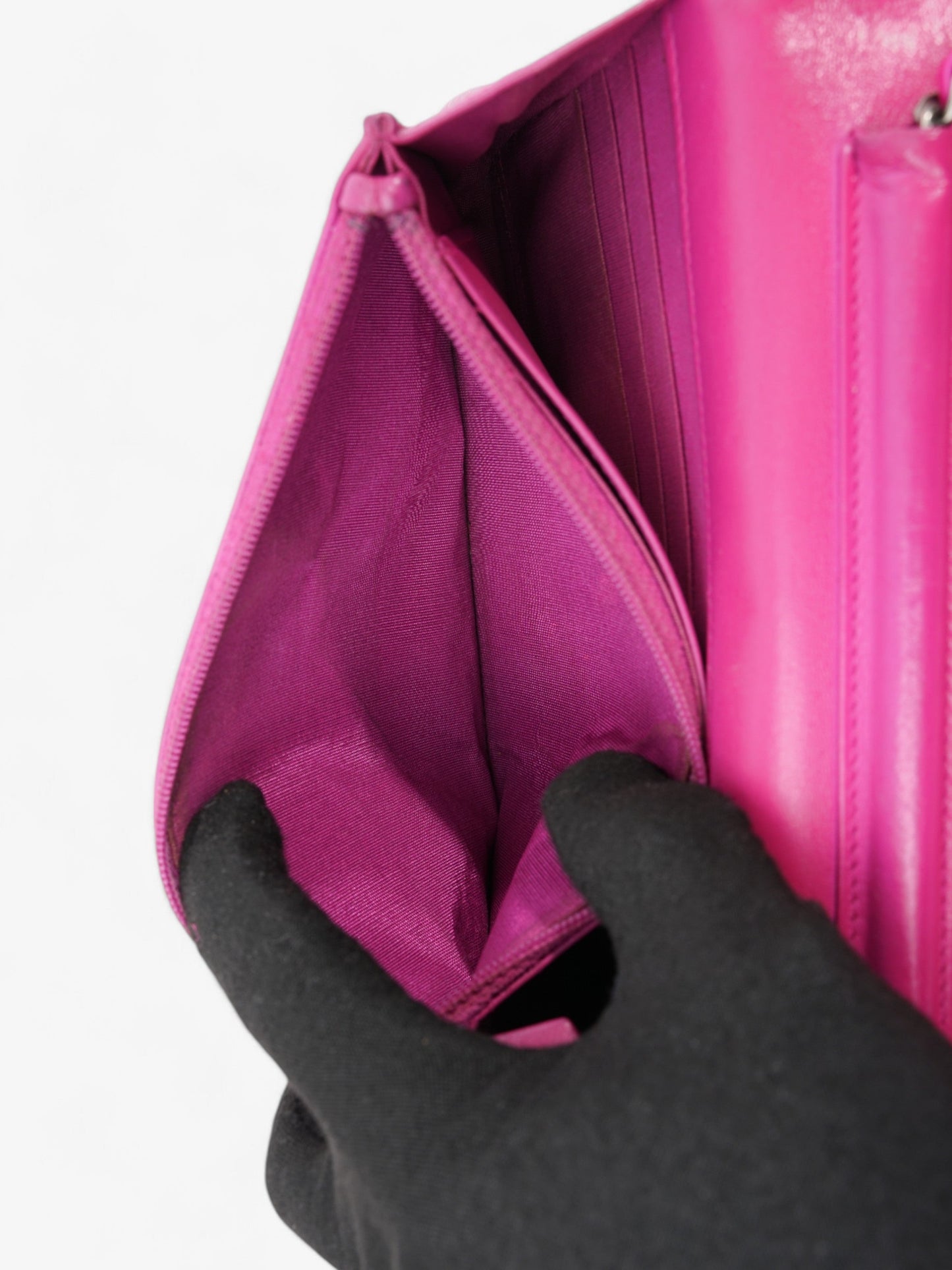 Chanel WOC Fuschia Pink Lambskin Leather