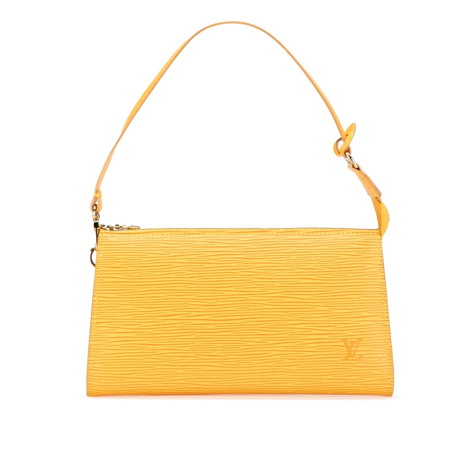 Yellow Louis Vuitton Epi Pochette Accessoires Shoulder Bag